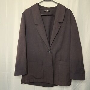 Radcliffe Blazer Womens 10 Brown Vintage Single Button 90s Professional Jacket